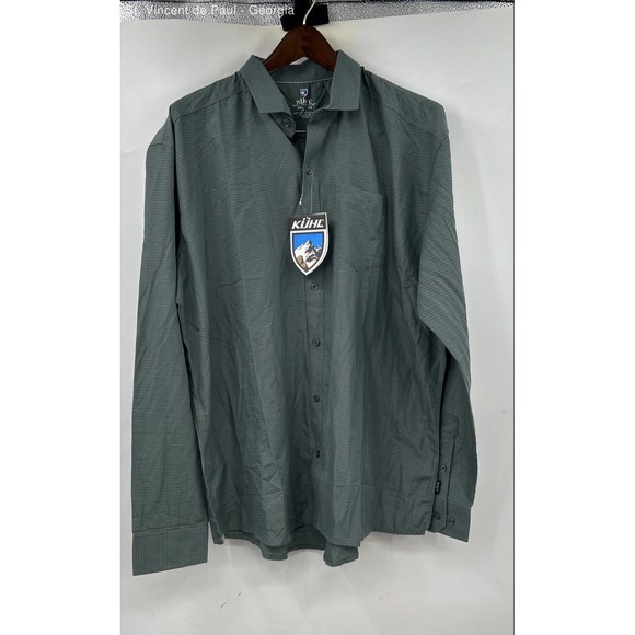 Kuhl Other - Men's Long Sleeve Button-Down Shirt - Slate Green